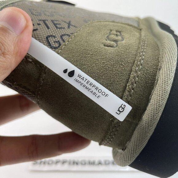 [US 7] UGG NEUMEL GORE-TEX Waterproof Sheepskin Suede Ankle Boots Olive main image 11